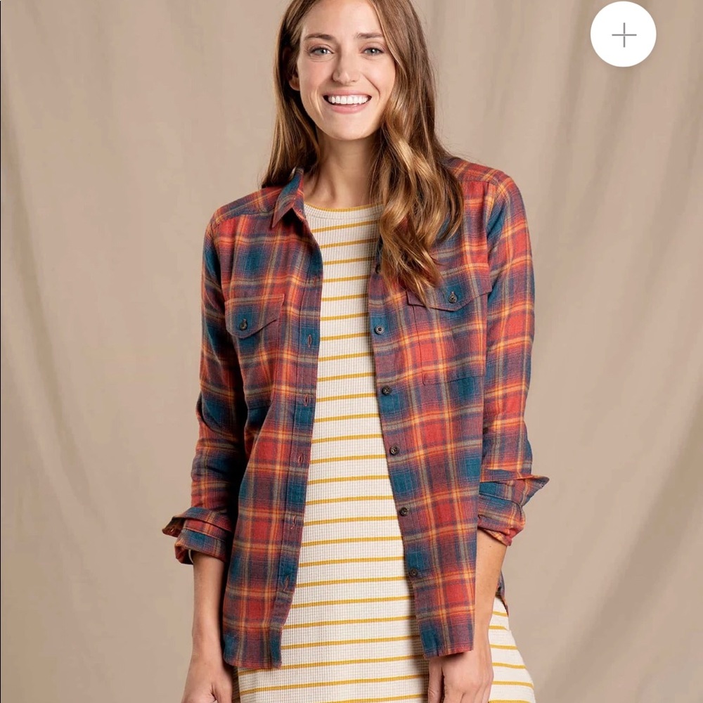 Toad&Co. Womens Re-Form Flannel Shirt (Auburn)